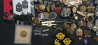 Genuine U s  Military Medals  Pins  Rank  Badges - Large Lot