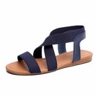 Casual Flat Women s Sandals  Classic Navy Blue Shoes Size Us 7 5 New