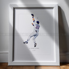 Jose Canseco Bounce Texas Rangers Baseball 8x10 Print Poster Art Illustrated
