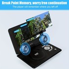 11 5  Portable Dvd Player With 9 5  Swivel Screen  5-hours Rechargeable Battery
