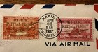 1937 Philippines Cover  First Flight Clipper Airmail  Manila To Guam  Registered
