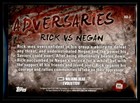 2017 Topps Walking Dead Evolution Adversaries  ad-2 Rick Grimes Negan