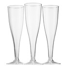 100 Pack Plastic Champagne Flutes 5 Oz Clear Plastic Toasting Glasses Disposa   