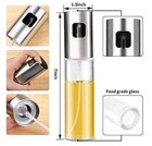 Stainless Steel Olive Oil Sprayer Mister Refillable Cooking Spray Bottle Bbq