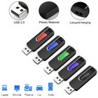 Lot 5pcs Usb 2 0 Flash Drive Thumb Drive Retractable Slide Zip Memory Sticks