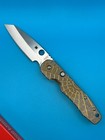 Spyderco Smock Cpm-s30v Satin Blade C240cfp W  Kevin Smock Custom Handles Scales
