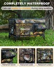Weatherproof Heated Cat House For Outdoor In Winter  Heated Cat Bed Kitty She   