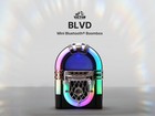 Victor Blvd Mini Bluetooth Jukebox With Multicolor Led Lighting And Battery