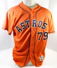 2013-19 Houston Astros  79 Game Used Orange Jersey Nameplate Removed 46 Dp25540