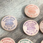 Vintage Schaefferstown Pa Bicentennial Wooden Nickels Tokens Wood Lot Of 7