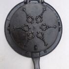 Antique Cast Iron Waffle Maker W  Base Cox Whiteman   Cox Philada 7   8