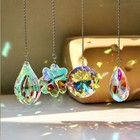 Creative Crystal Suncatcher Wind Chime Window Hanging Gardening Pendant