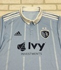 Adidas Sporting Kansas City 16 17 Home Jersey Mens Xl Blue Mls Soccer Collared