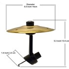 1 2pcs Car Crash Cymbal  Car Drum Cymbal Air Vent  Make Your Driving More Fun