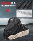 Waterproof Motorcycle Cover With Side Box L  107  X 43  X 50   Touring