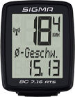 Sigma Bc 7 16 Ats Bike Computer Wireless Black 7 Function Large Display Ipx8 New