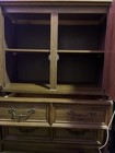 Armoire Wardrobe Wooden French Door Dresser Gold And Brown Handles And Knobs