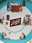Vintage 1962 Schlitz Beer Tray Real Gusto In A Great Light Beer 2 Sided