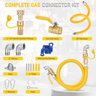 1675kit48 Safety System Kit 3 4   48  Gas Hose Connector Kit W 3 4 Quick Connect