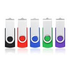 Usb2 0 100pcs 8gb Mixed Color Metal Swivel Usb Flash Drive Memory Stick Pendrive