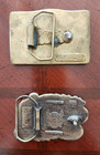 Two Vintage Brass Belt Buckles- I d Rather Be Hunting   Couger On A Rock