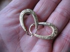 Vintage 14k Solid Gold Hoop Earrings - Dangle 1 0 Inch Fancy Design