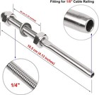 50x T316 Swage Threaded Tensioner For 1 8  Cable Railing Systems Stainless Steel
