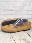 Vintage 80 s Bellini Tipper Tan Leather Slip On Loafers Embroidered Crest Sz 9 5