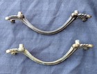 Pair Vintage Antique Old Metal Dresser Drawer Cabinet Door Furniture Pull Handle