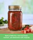 Regular Mouth 16 Oz Mason Jars 12pk  Pint Canning Jars And Lids  Bulk Glass Jars