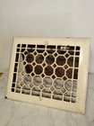 Antique Metal Register Vent grate Victorian Honeycomb Style Ornate 