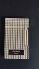 Luxury S t  Dupont Ligne 1 Silver-plated Guilloch   Lighter     Collectible    