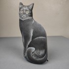 Vintage Cat Door Stopper Charming Seated Black Cat Full Size  the Toy Works  Ec 