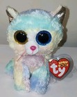 Ty Beanie Boos        Heather        Cat  no Horn  6  New Mwmts Plush Stuffed Animal Toy