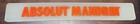 Absolute Mandrin Vodka Bar Mat Rubber Rail Spill Mat 23 5    X 3 25   