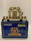 Brand New Solid Brass Lions Of Judah                  Vintage Menorah Hanukkah Judaism