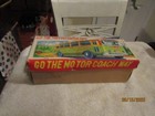 Vintage Tn Go To The Motor Coach Way Express Tin Litho Friction Bus Japan W Box