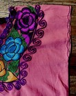 Mexican Peasant Blouse Cotton Embroidered Top Vintage Style Tunic Colorful Boho