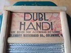 Vintage Washboard Co Columbus Ohio Dubl Handi Wash Board Wood Metal 18x8 5 Nice
