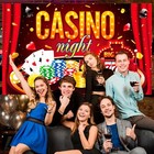 Casino Night Birthday Backdrop Las Vegas Poker Banner Backdrop Decor Party Prom