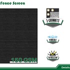 6ftx50ft Privacy Fence Screen Backyard Fabric Mesh Tarp Garden Windscreen Black