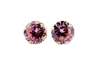 14k Solid Yellow Gold October Birthstone Round Stud Earrings 2mm-8mm Screw Back