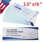 Self Seal Sterilization Pouches Dental Medical Autoclave Sterilizer Bags 3 5   x10