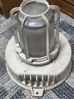 Vtg Cage Old Industrial Light Steampunk Lamp Wall Sconce Desk Ceiling  Aluminum