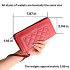 Womens Leather Clutch Wallet Zip Long Purse Card Holder Case Handbag Gift