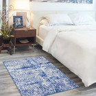 Whimsicle Ivory Navy 3 Ft  X 5 Ft  Abstract Kitchen Area Rug