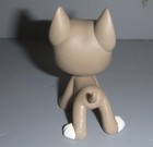 Hasbro Littlest Pet Shop Lps Grey   White Great Dane 2006 Blue Eyes  cute