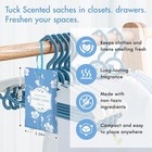 Scentorini Scented Sachets For Drawers And Closets  Fresh Linen Scent 14 Pack