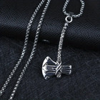 Ax Woodsman Silver Hatchet Tomahawk Native American Jewelry Pendant Necklace