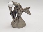 Vintage 1987 Spoontiques Pewter Wizard With Staff   Crystal Cmr957 Fantasy Magic
